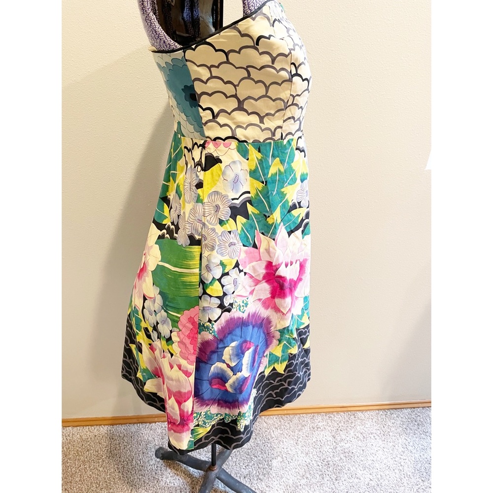 Moulinette Soeurs strapless Asian print dress 8 - Picture 6 of 7